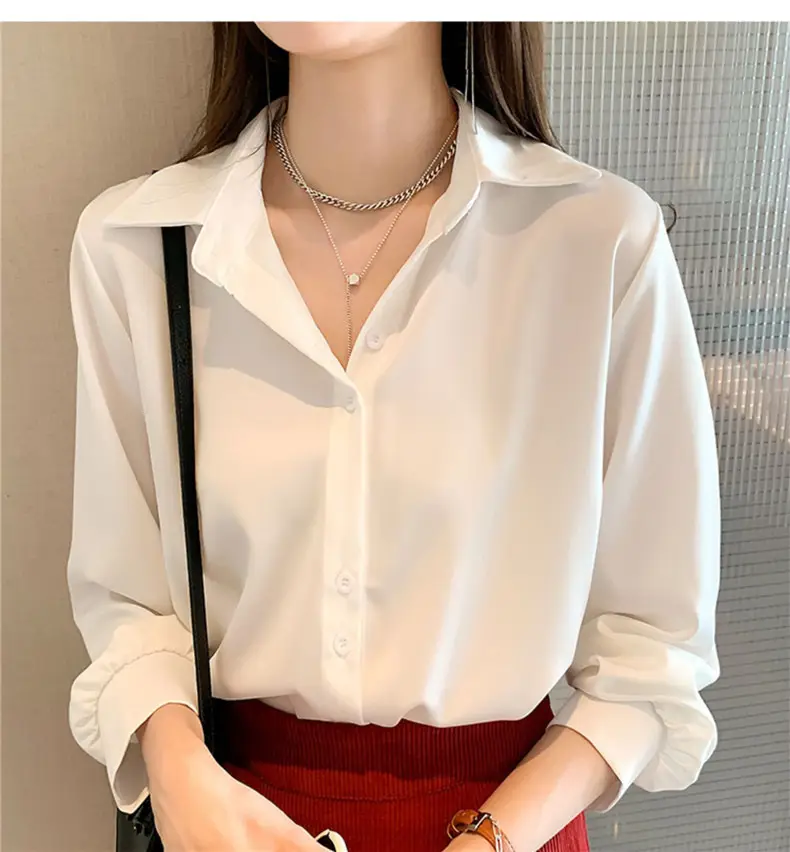 Women's Light Blue Long Sleeve Shirt Early Autumn 2025 — feature 4