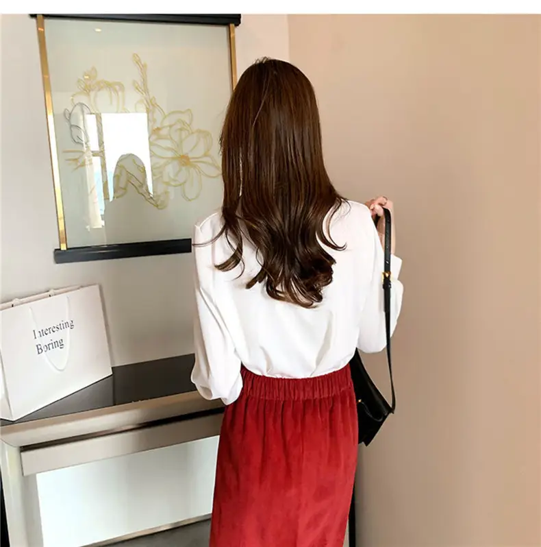 Women's Light Blue Long Sleeve Shirt Early Autumn 2025 — feature 7
