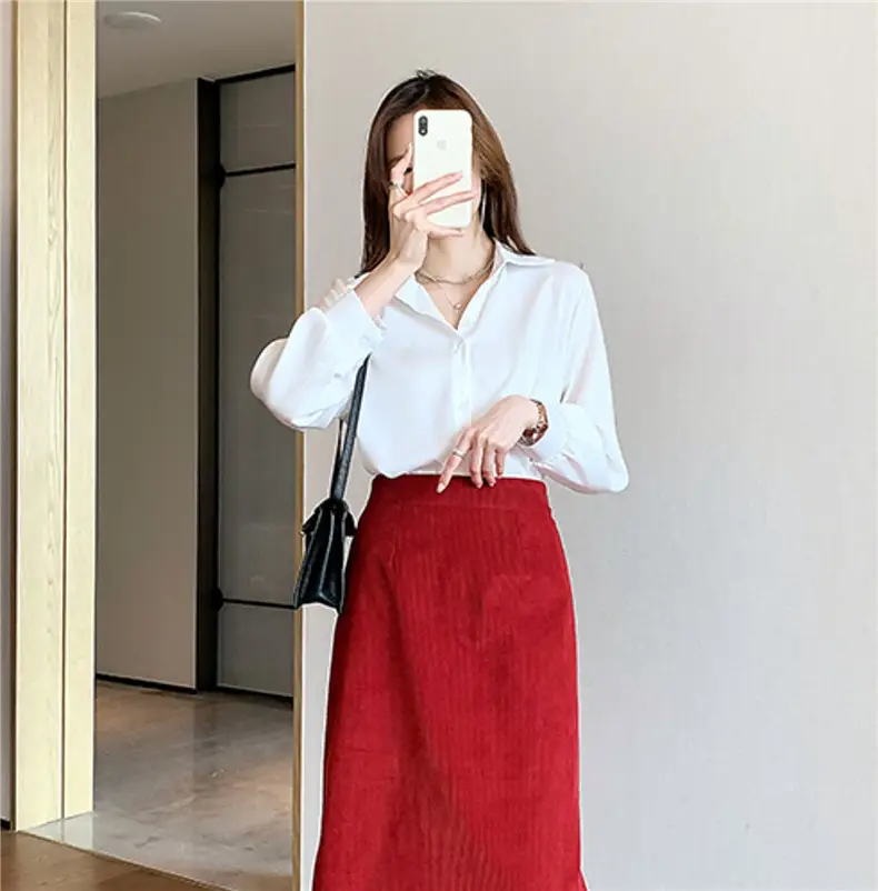 Women's Light Blue Long Sleeve Shirt Early Autumn 2025 — feature 9