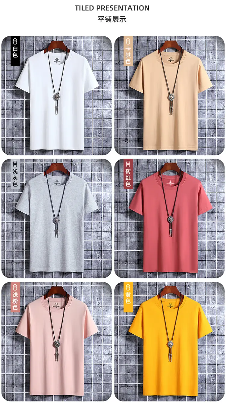 Men Blue Cotton Short Sleeve T-Shirt Round Neck Loose Fit — feature 10