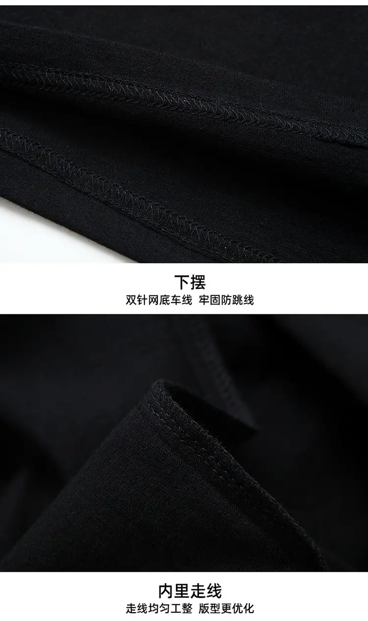 Men Blue Cotton Short Sleeve T-Shirt Round Neck Loose Fit — feature 15