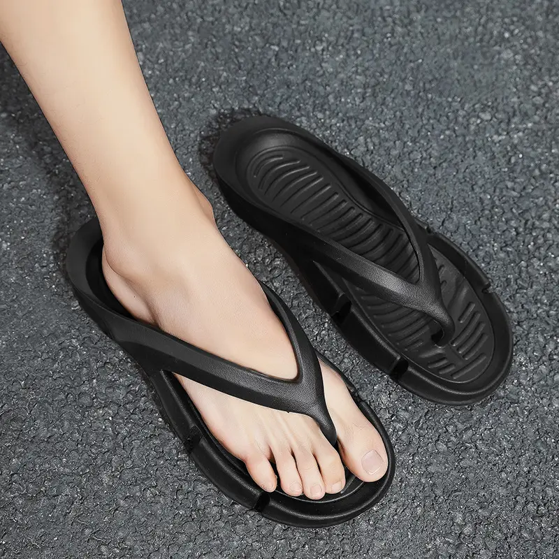 Men's Anti-Slip Korean Style Flip Flops Grey