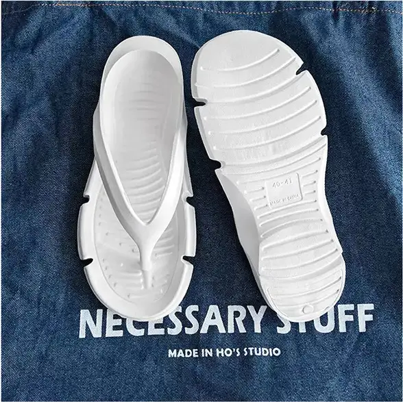 Men's Anti-Slip Korean Style Flip Flops Grey