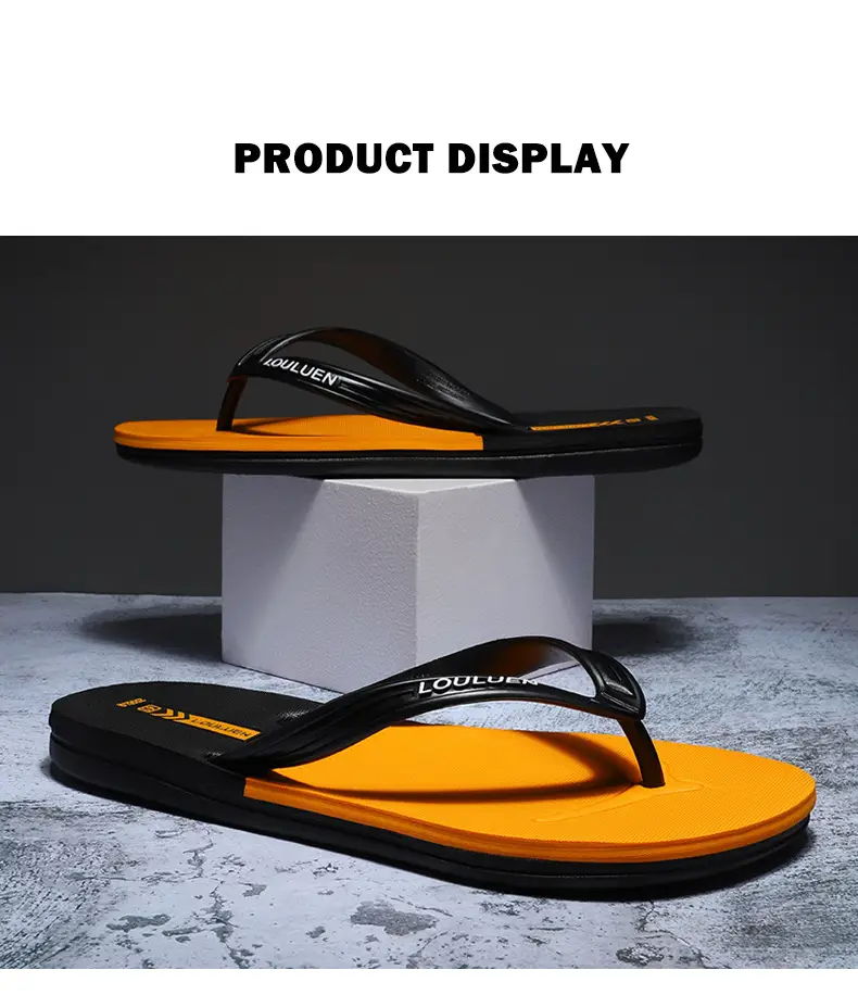 2025 Red Rubber Flip Flops for Men Casual Beach Wear — feature 10