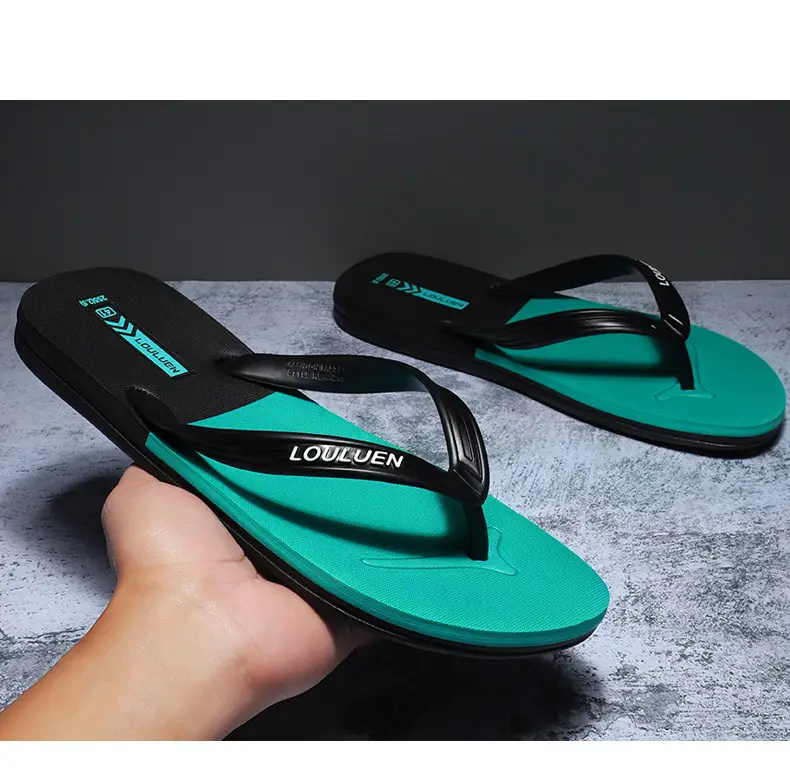 2025 Red Rubber Flip Flops for Men Casual Beach Wear — feature 13