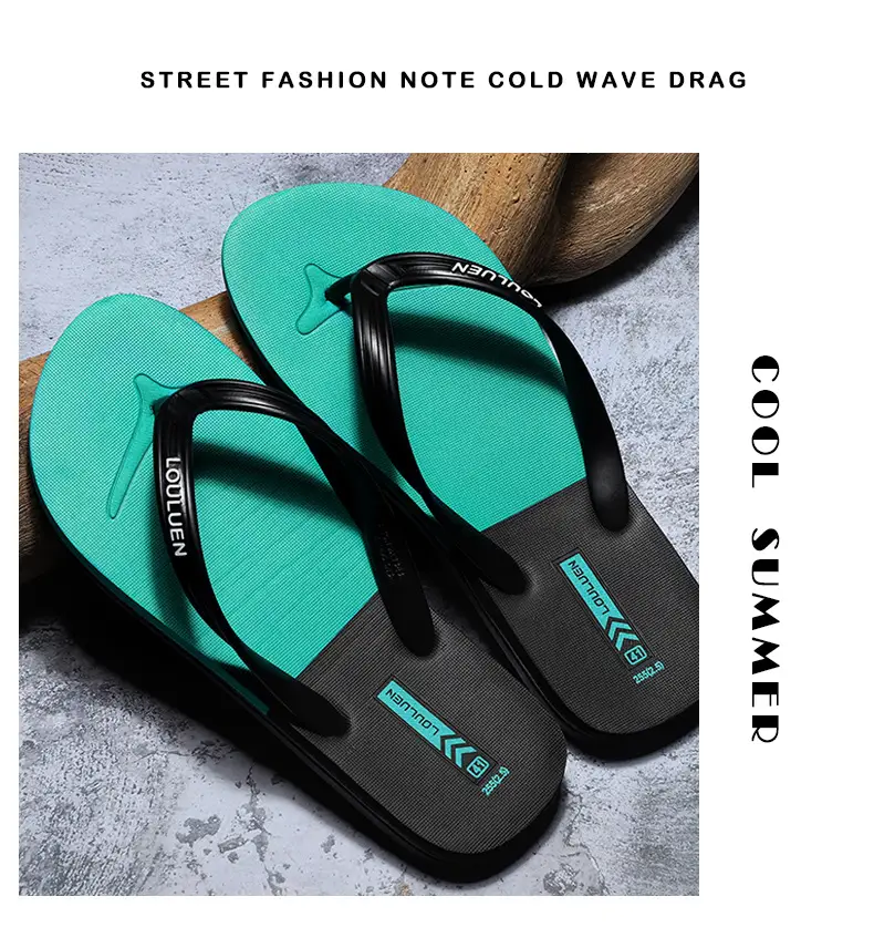 2025 Red Rubber Flip Flops for Men Casual Beach Wear — feature 14
