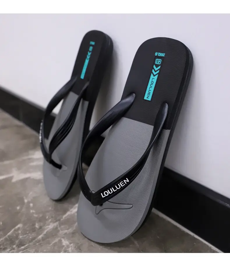 2025 Red Rubber Flip Flops for Men Casual Beach Wear — feature 15