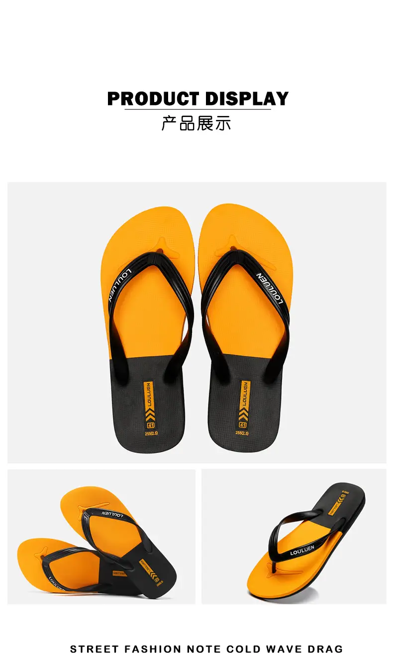 2025 Red Rubber Flip Flops for Men Casual Beach Wear — feature 16