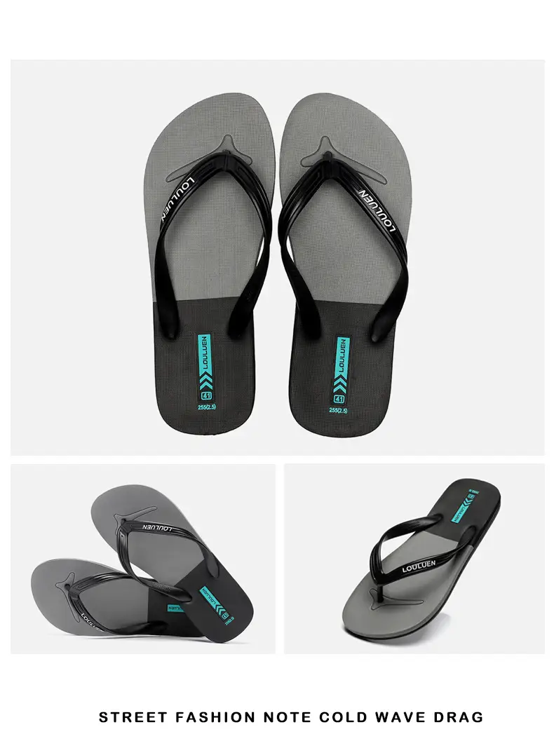 2025 Red Rubber Flip Flops for Men Casual Beach Wear — feature 18
