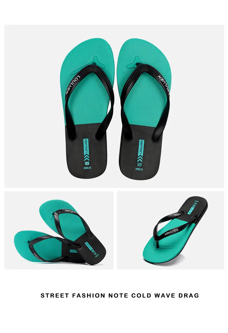 2025 Red Rubber Flip Flops for Men Casual Beach Wear — feature 19
