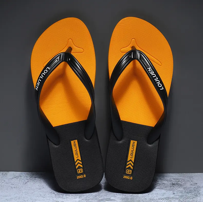 2025 Red Rubber Flip Flops for Men Casual Beach Wear — feature 4