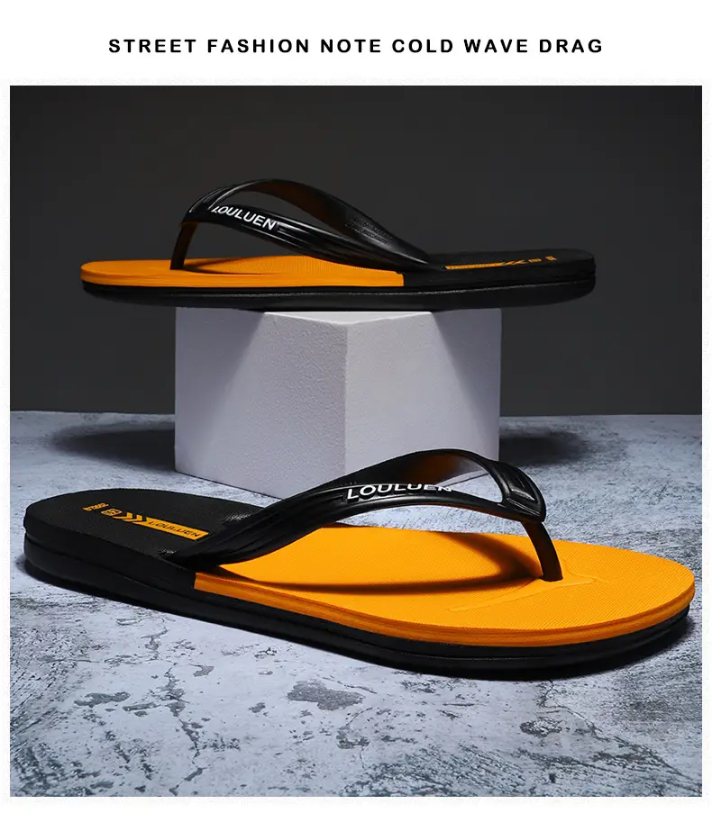 2025 Red Rubber Flip Flops for Men Casual Beach Wear — feature 6