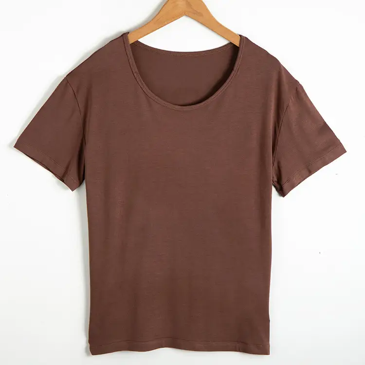 Women Grey Modal Round Neck T-Shirt TR0001 - Image 3