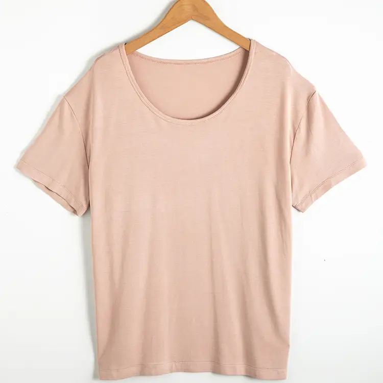 Women Grey Modal Round Neck T-Shirt TR0001 - Image 5