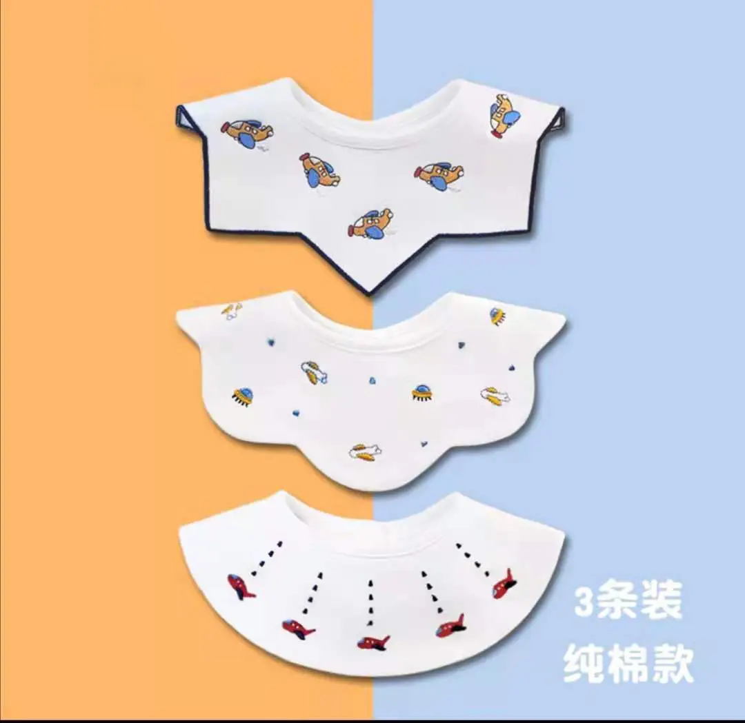 Pure Cotton Baby Bibs Anti-Vomiting Water Absorbent 360 Rotatable - Image 12