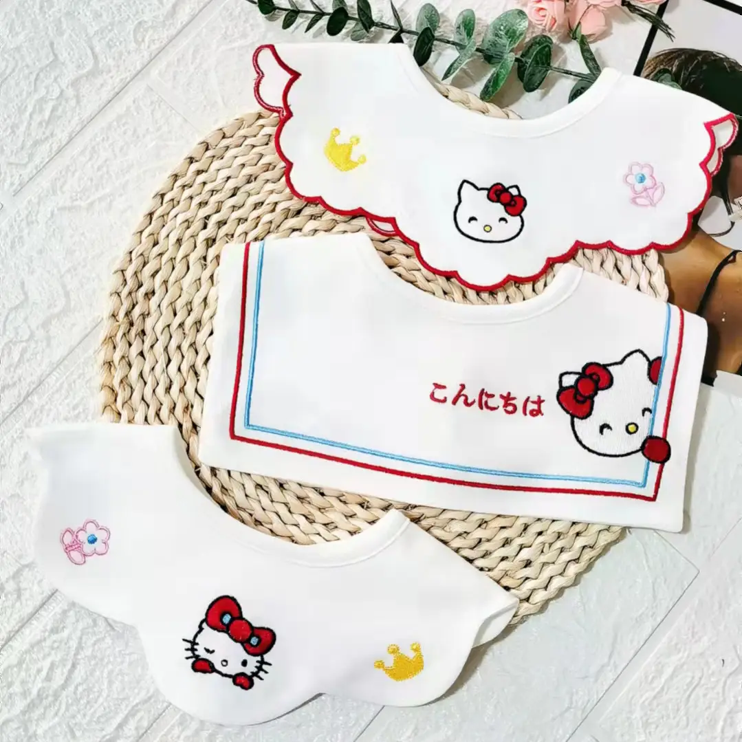 Pure Cotton Baby Bibs Anti-Vomiting Water Absorbent 360 Rotatable - Image 14