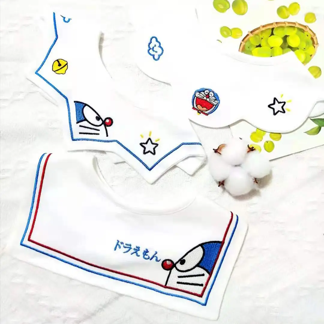 Pure Cotton Baby Bibs Anti-Vomiting Water Absorbent 360 Rotatable - Image 2