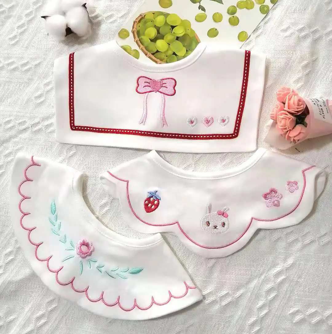 Pure Cotton Baby Bibs Anti-Vomiting Water Absorbent 360 Rotatable - Image 23