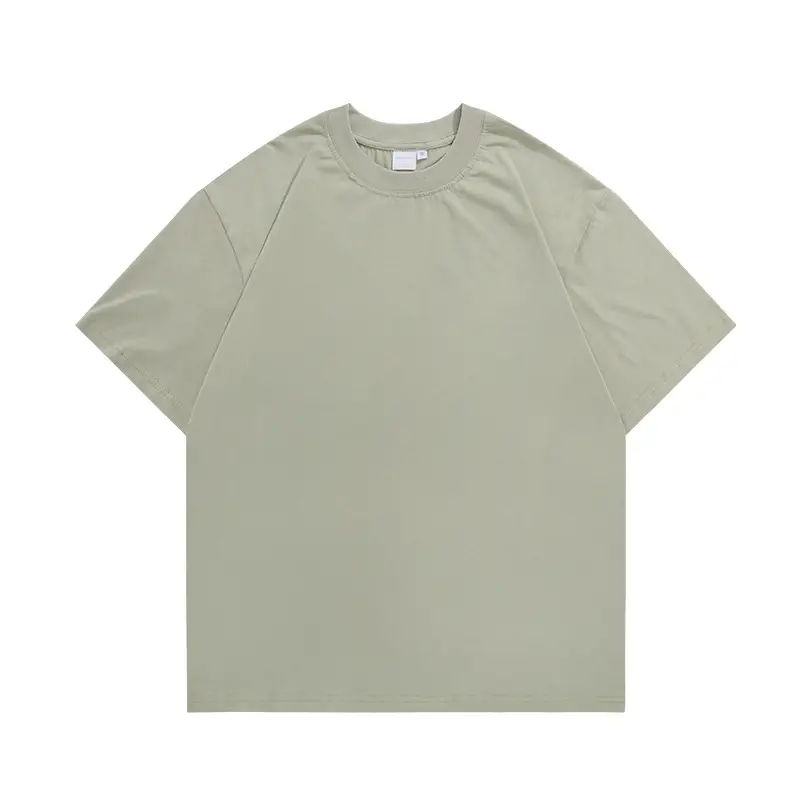 Men's Light Blue Pure Cotton Short Sleeve T-Shirt - Image 2
