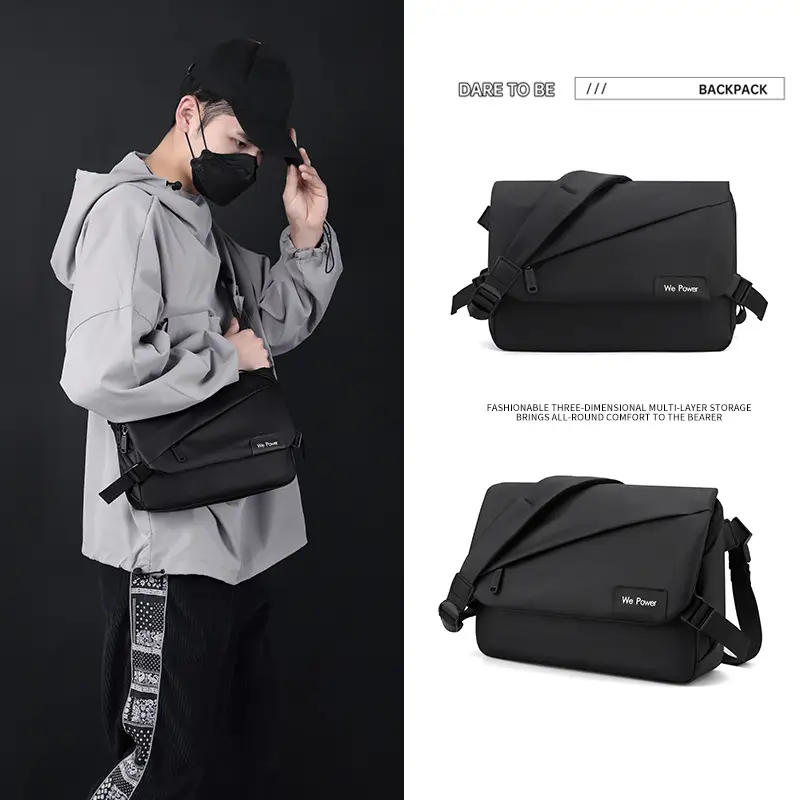 Men's Water Repellent Crossbody Bag Large Capacity - Image 6