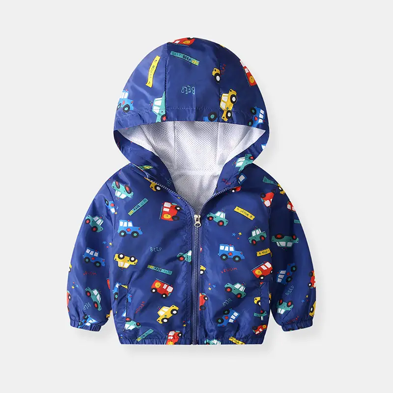 Boys' Hooded Coats 2022 Cartoon Print Loose Fit - Image 10