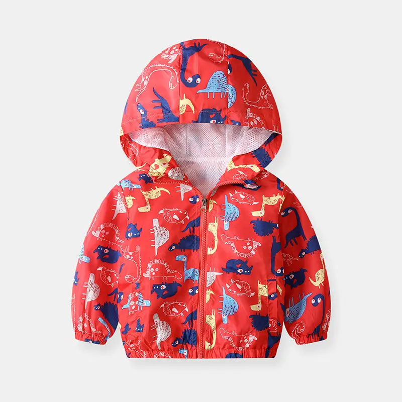 Boys' Hooded Coats 2022 Cartoon Print Loose Fit - Image 11