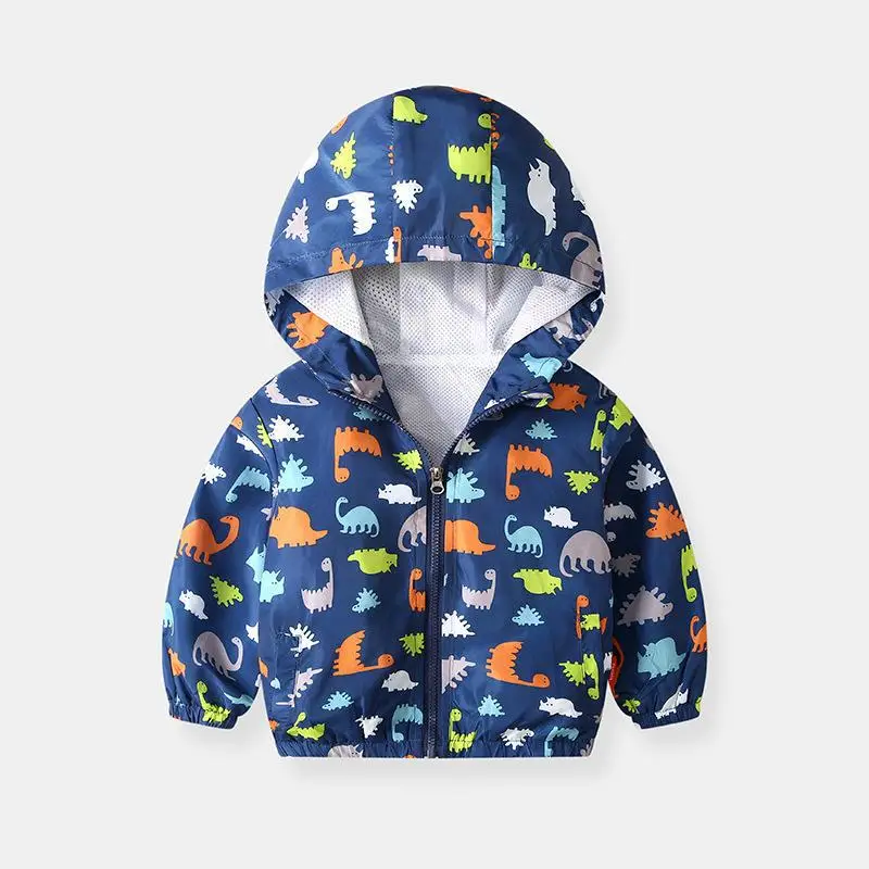 Boys' Hooded Coats 2022 Cartoon Print Loose Fit - Image 5