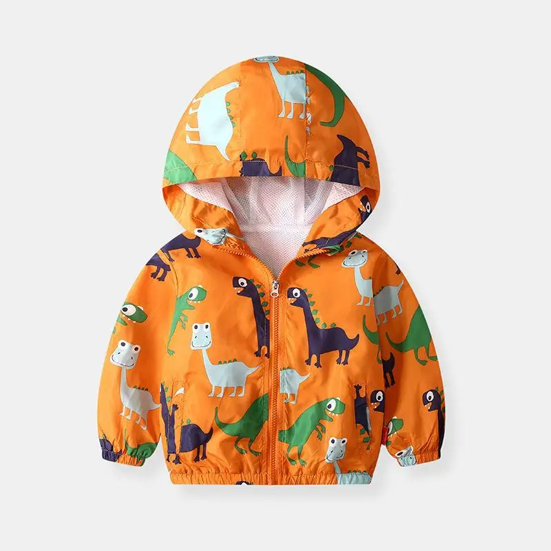 Boys' Hooded Coats 2022 Cartoon Print Loose Fit - Image 7