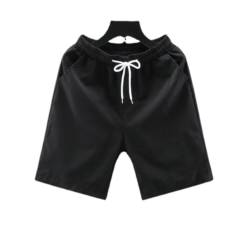Men's White Ice Silk Shorts Summer Loose Straight Casual Pants - Image 7