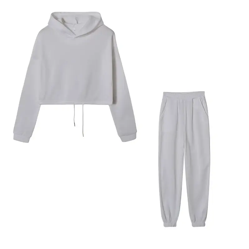 Pink 2-Piece Sweatshirt Track Suit for Women — feature 30