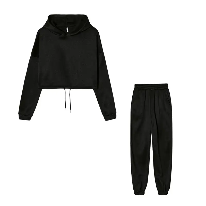 Pink 2-Piece Sweatshirt Track Suit for Women — feature 32