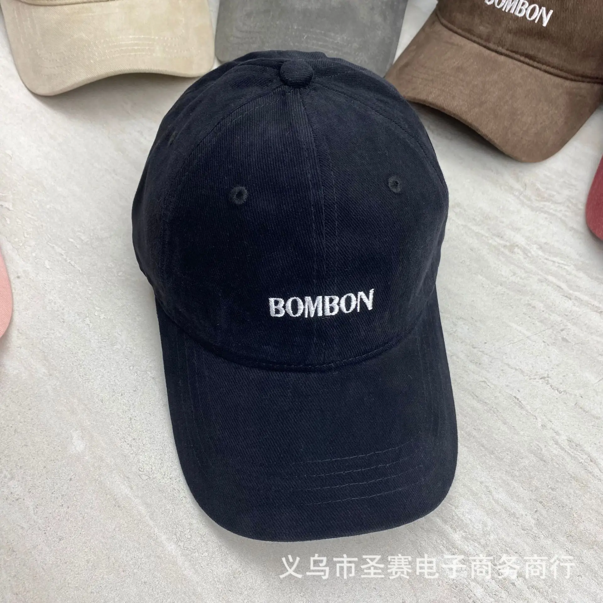 Women Blue Embroidered Baseball Cap Bombon - Image 2