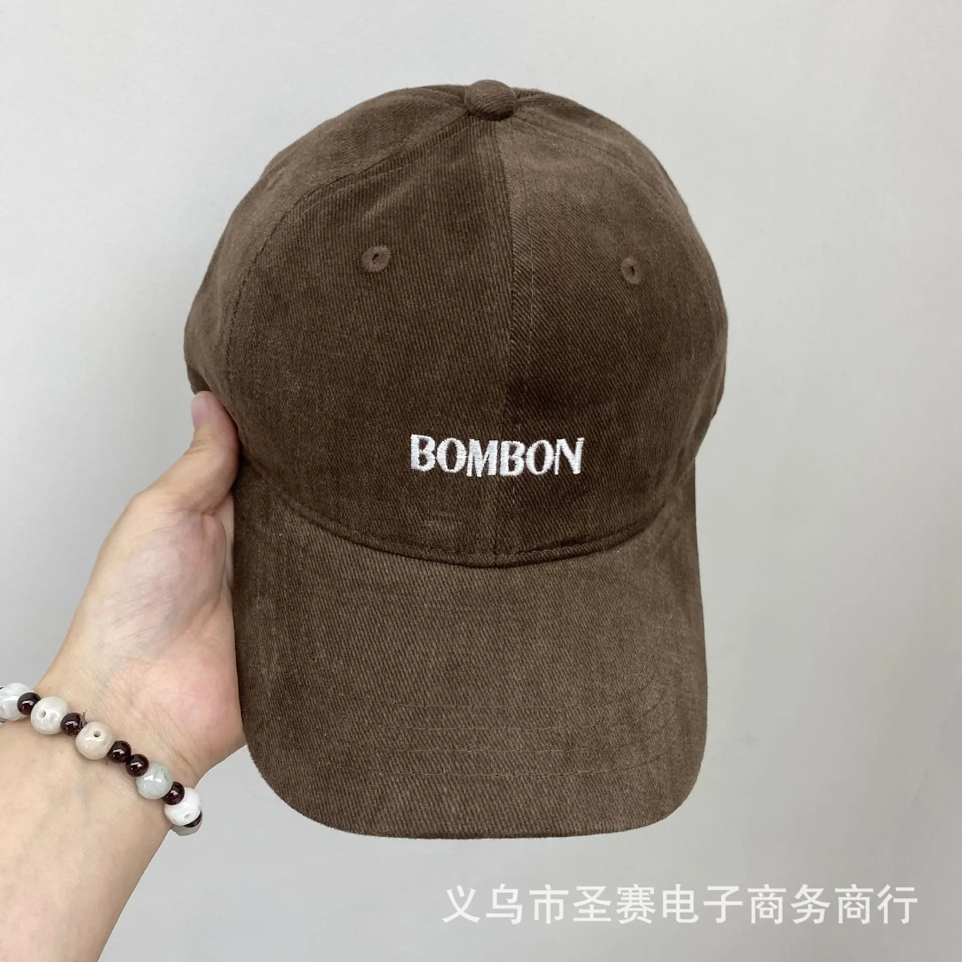 Women Blue Embroidered Baseball Cap Bombon - Image 7