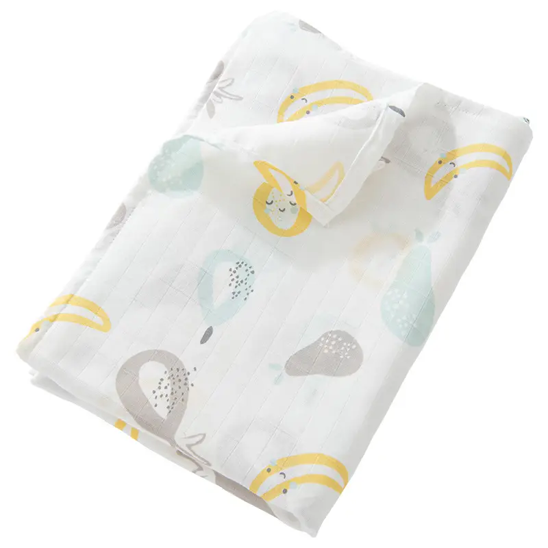 Candy Teddy Newborn Swaddle Blanket Bamboo Cotton