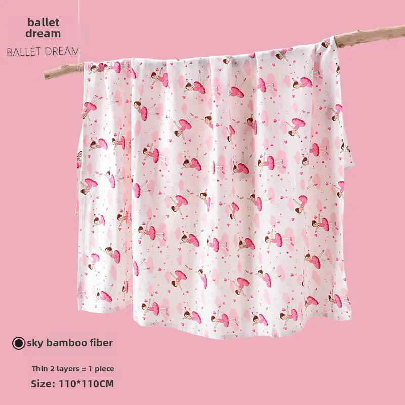 Candy Teddy Newborn Swaddle Blanket Bamboo Cotton