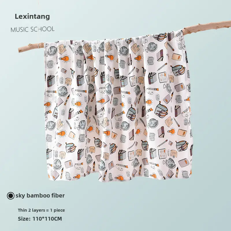 Candy Teddy Newborn Swaddle Blanket Bamboo Cotton