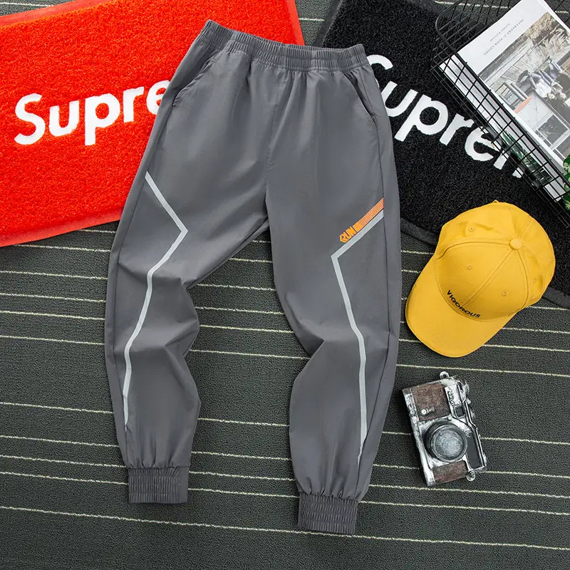 Black Men's Quick-Drying Track Pants - Image 4