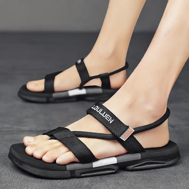 Men's Cross-Border Sandals Navy Blue Two-Wear Flip Flops