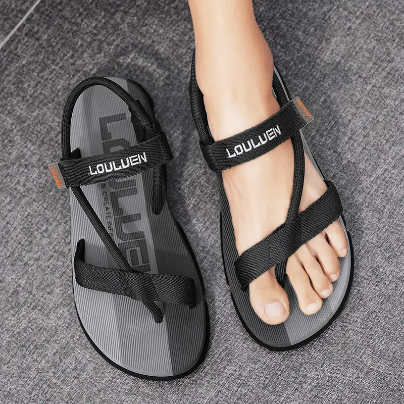 Men's Cross-Border Sandals Navy Blue Two-Wear Flip Flops