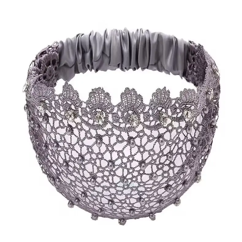 Cross-border Beaded Net Hair Band for Women - Image 10