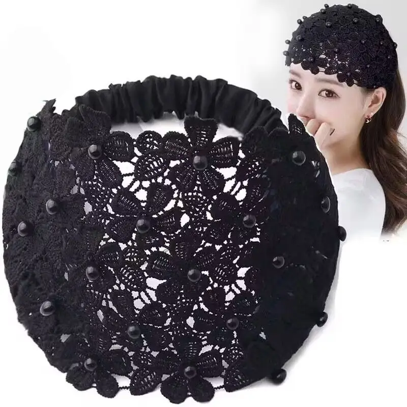 Cross-border Beaded Net Hair Band for Women - Image 11