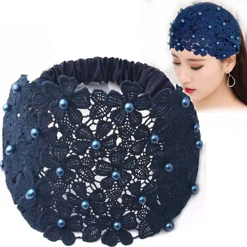 Cross-border Beaded Net Hair Band for Women - Image 12