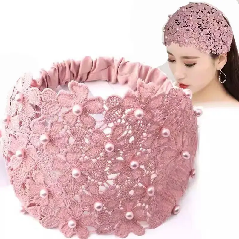 Cross-border Beaded Net Hair Band for Women - Image 13