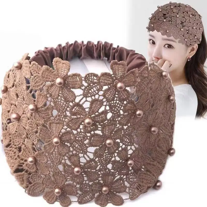 Cross-border Beaded Net Hair Band for Women - Image 15