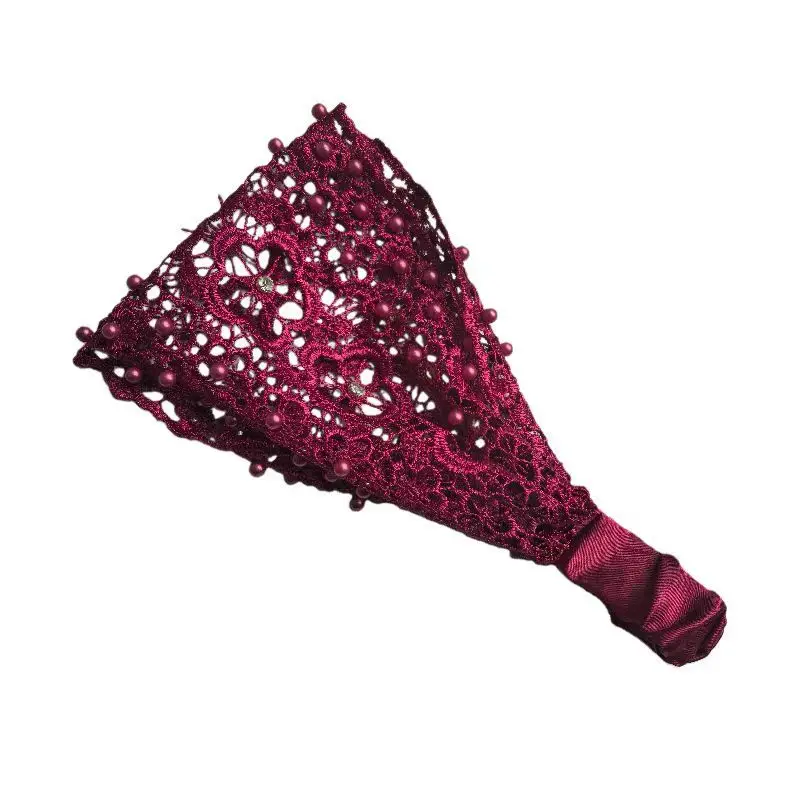 Cross-border Beaded Net Hair Band for Women - Image 5
