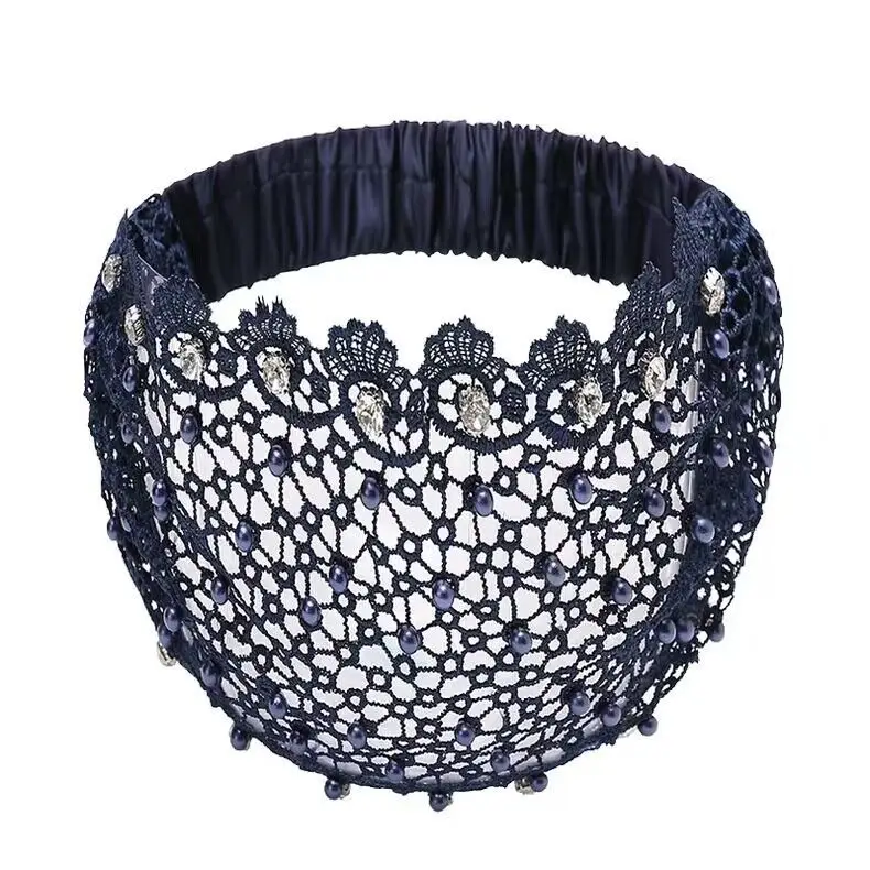 Cross-border Beaded Net Hair Band for Women - Image 8