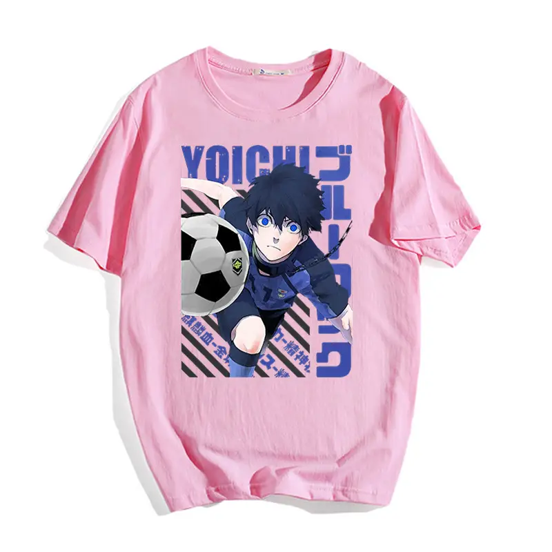 Adult Blue Lock Blue Prison Animation Perimeter Printed T-Shirt - Image 4