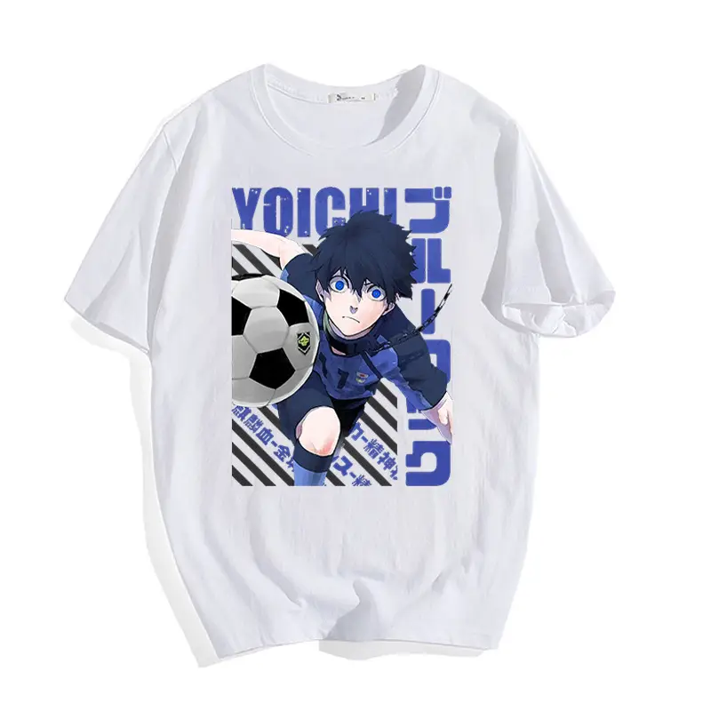 Adult Blue Lock Blue Prison Animation Perimeter Printed T-Shirt - Image 5