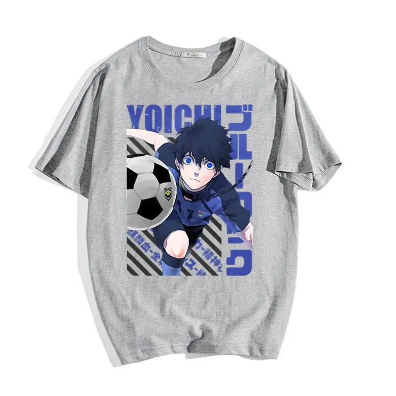 Adult Blue Lock Blue Prison Animation Perimeter Printed T-Shirt - Image 2