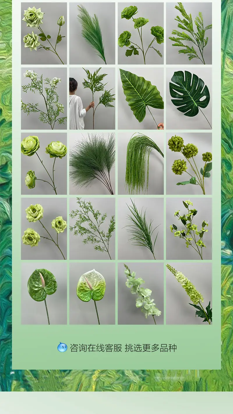 Wedding Green Plant Simulation Plant Flower-arranging Gypsophila Eucalyptus Fake Flower Silk Flower Wedding Decoration Flower Material — feature 4